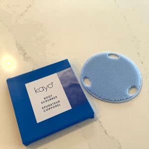 NEW Kayo Silicone Body Scrubber, Blue